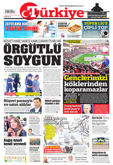 TÜRKİYE GAZETESİ 1 Ağustos 2026 gazete manşeti