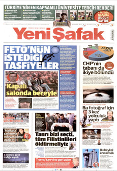 YENİ ŞAFAK 3 Ağustos 2026 gazete manşeti