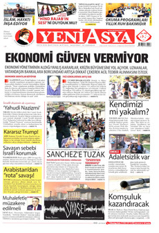 YENİ ASYA 3 Ağustos 2026 gazete manşeti
