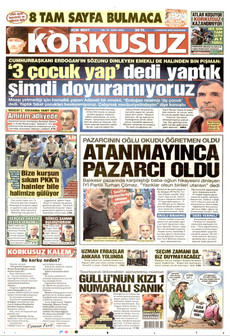 KORKUSUZ 3 Ağustos 2026 gazete manşeti