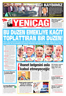 YENİÇAĞ 6 Ağustos 2026 gazete manşeti