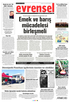 EVRENSEL 7 Ağustos 2026 gazete manşeti