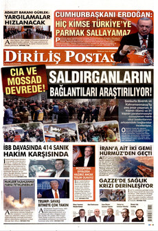 DİRİLİŞ POSTASI 8 Ağustos 2026 gazete manşeti