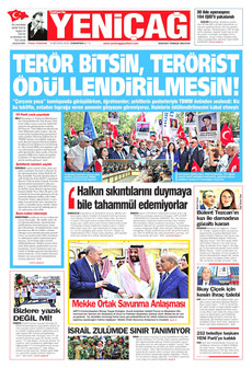 YENİÇAĞ 8 Ağustos 2026 gazete manşeti