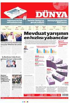DÜNYA 8 Ağustos 2026 gazete manşeti