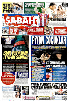 SABAH 9 Ağustos 2026 gazete manşeti