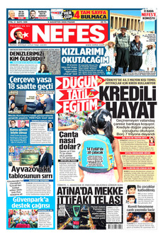 NEFES 9 Ağustos 2026 gazete manşeti