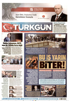 TÜRKGÜN 9 Ağustos 2026 gazete manşeti