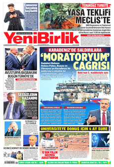 YENİBİRLİK 10 Ağustos 2026 gazete manşeti