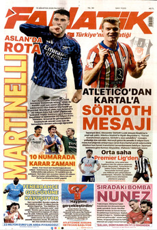 FANATİK 10 Ağustos 2026 gazete manşeti