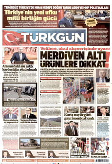 TÜRKGÜN 16 Ağustos 2026 Gazete Manşeti Küçük