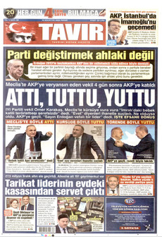 TAVIR GAZETESİ 16 Ağustos 2026 Gazete Manşeti Küçük