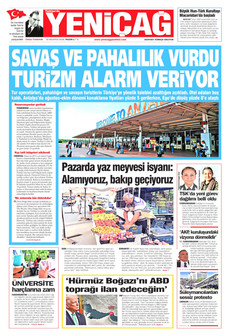 YENİÇAĞ 16 Ağustos 2026 gazete manşeti