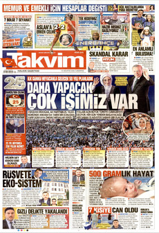 TAKVİM 15 Ağustos 2026 gazete manşeti