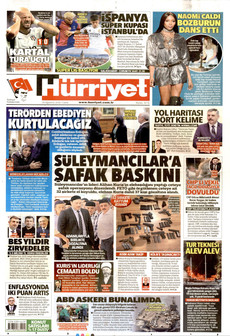 HÜRRİYET 14 Ağustos 2026 gazete manşeti