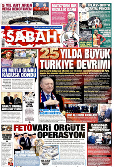 SABAH 14 Ağustos 2026 gazete manşeti