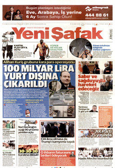 YENİ ŞAFAK 14 Ağustos 2026 gazete manşeti