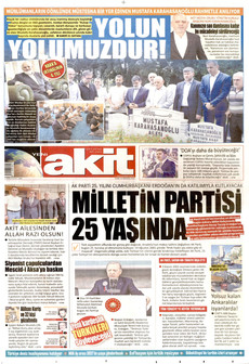 YENİ AKİT 14 Ağustos 2026 gazete manşeti