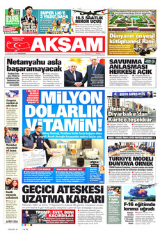 AKŞAM 13 Ağustos 2026 gazete manşeti