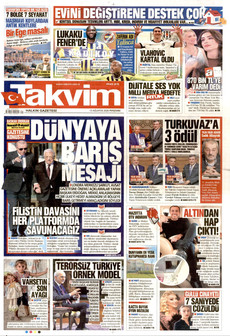 TAKVİM 13 Ağustos 2026 gazete manşeti
