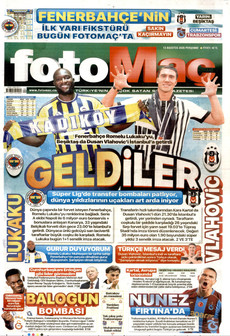 FOTOMAÇ 13 Ağustos 2026 gazete manşeti