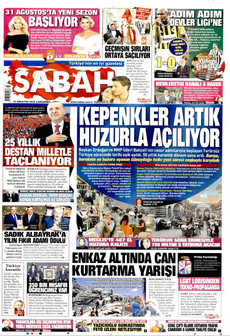 SABAH 12 Ağustos 2026 gazete manşeti