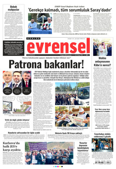 EVRENSEL 12 Ağustos 2026 gazete manşeti