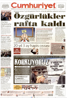 CUMHURİYET 17 Ağustos 2026 Gazete Manşeti Küçük