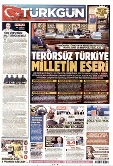 TÜRKGÜN 17 Ağustos 2026 Gazete Manşeti Küçük