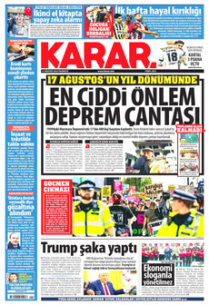 KARAR 17 Ağustos 2026 Gazete Manşeti Küçük