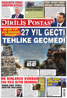 DİRİLİŞ POSTASI 17 Ağustos 2026 Gazete Manşeti Küçük