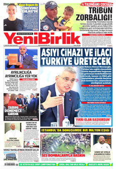 YENİBİRLİK 17 Ağustos 2026 Gazete Manşeti Küçük