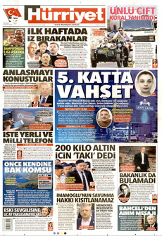 HÜRRİYET 18 Ağustos 2026 Gazete Manşeti Küçük