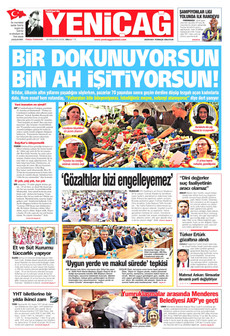 YENİÇAĞ 18 Ağustos 2026 Gazete Manşeti Küçük