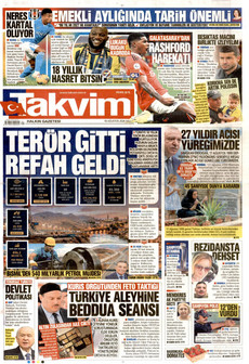 TAKVİM 18 Ağustos 2026 Gazete Manşeti Küçük