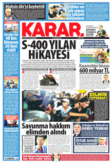 KARAR 19 Ağustos 2026 Gazete Manşeti Küçük