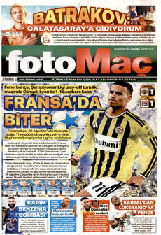 FOTOMAÇ 19 Ağustos 2026 Gazete Manşeti Küçük