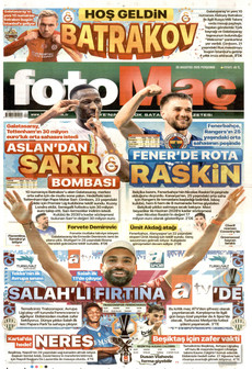 FOTOMAÇ 20 Ağustos 2026 gazete manşeti