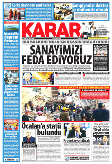 KARAR 21 Ağustos 2026 gazete manşeti