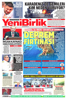 YENİBİRLİK 21 Ağustos 2026 gazete manşeti