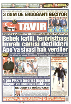 TAVIR GAZETESİ 21 Ağustos 2026 gazete manşeti