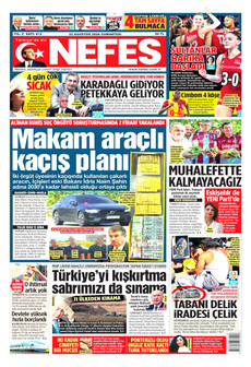 NEFES 22 Ağustos 2026 gazete manşeti