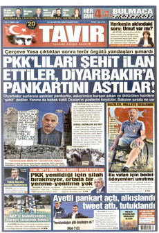 TAVIR GAZETESİ 24 Ağustos 2026 gazete manşeti