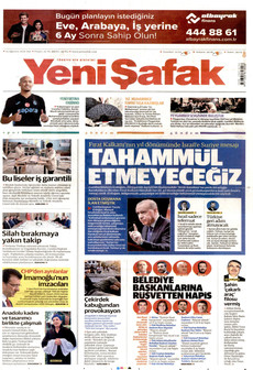 YENİ ŞAFAK 25 Ağustos 2026 gazete manşeti