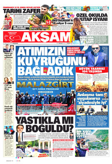AKŞAM 27 Ağustos 2026 Gazete Manşeti Küçük