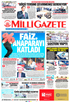 MİLLİ GAZETE 27 Ağustos 2026 Gazete Manşeti Küçük