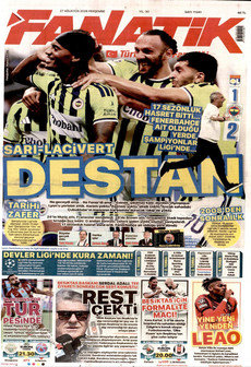 FANATİK 27 Ağustos 2026 gazete manşeti
