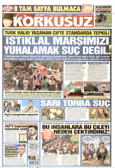 KORKUSUZ 27 Ağustos 2026 gazete manşeti