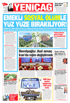 YENİÇAĞ 28 Ağustos 2026 Gazete Manşeti Küçük