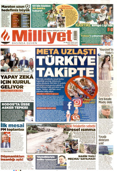 MİLLİYET 28 Ağustos 2026 gazete manşeti